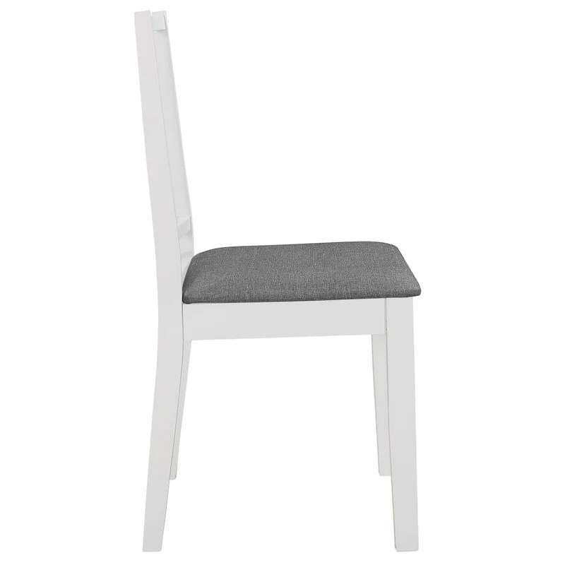 Lot de 6 chaises de salle à manger cuisineà dîner avec coussins blanc bois solide CDS022954