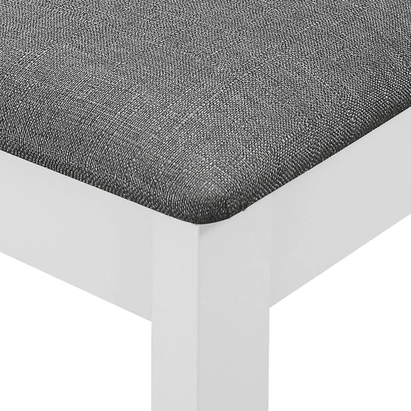 Lot de 6 chaises de salle à manger cuisineà dîner avec coussins blanc bois solide CDS022954