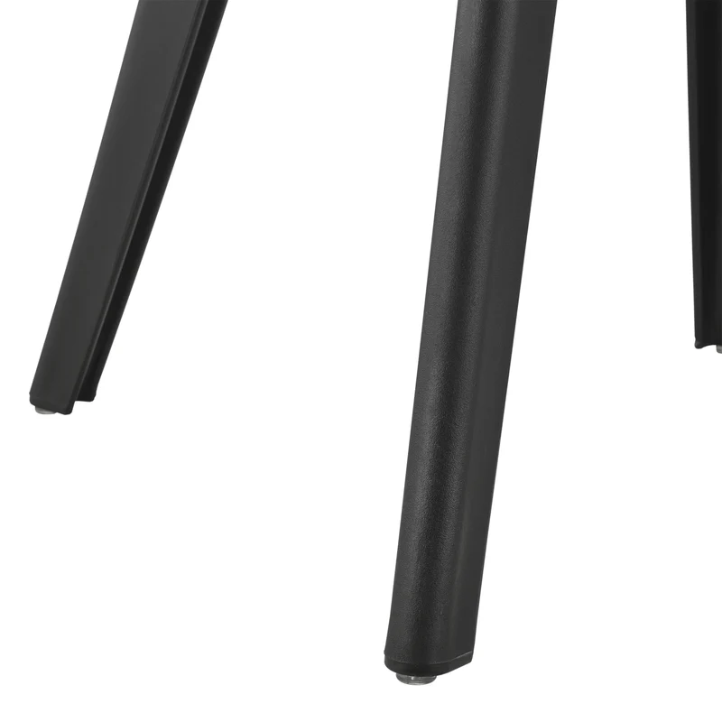 Set de 6 Chaises Design Chaise de Cuisine Salle à Manger Plastique Gris et Noir 03_0003729