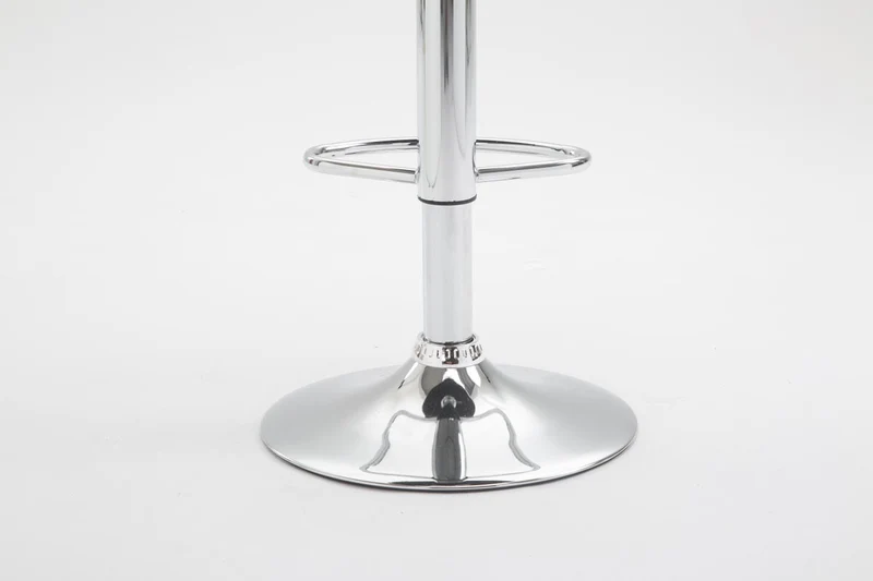 2x Tabourets de bar en synthétique gris pivotant avec repose-pieds TDB10080