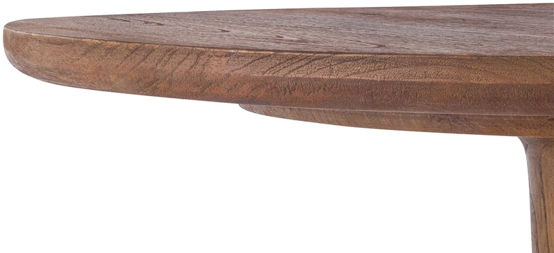 Table d'appoint ronde en bois de mindi massif Ø 50 cm style maison de campagne 10_0009230