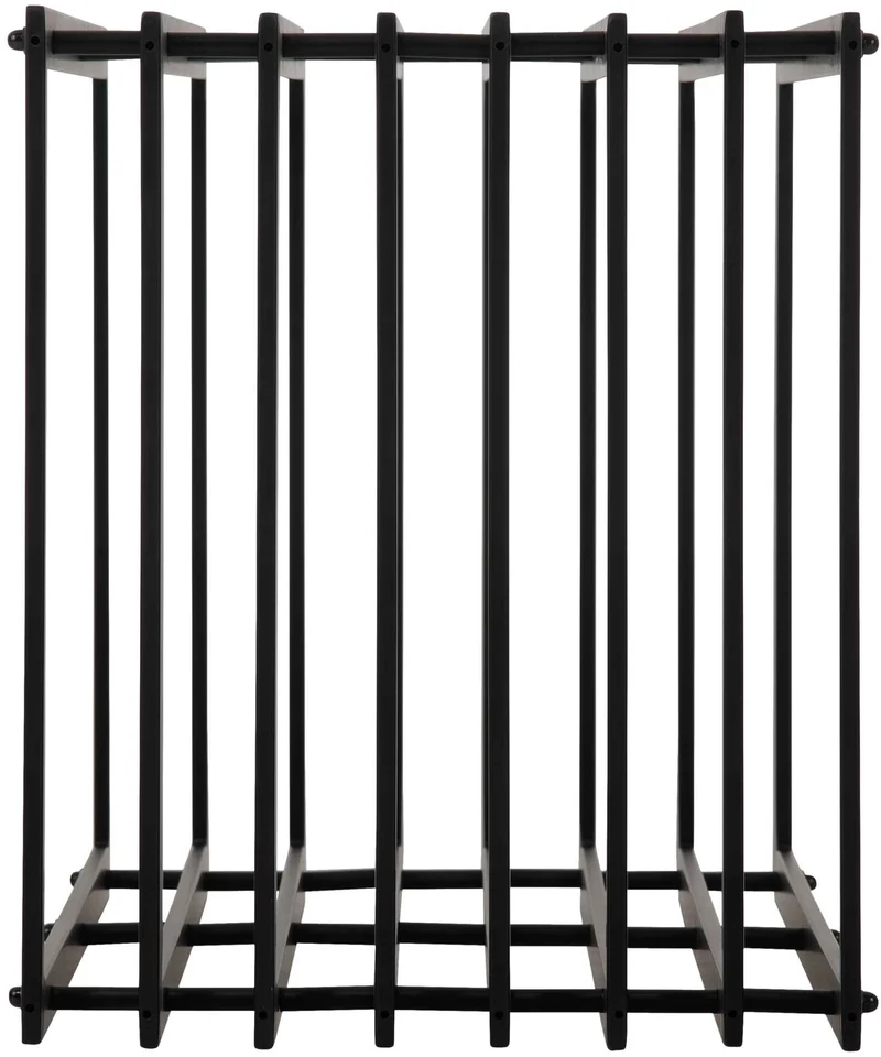 Range bûches en métal thermolaqué noir mat 150x50 cm 10_0003535