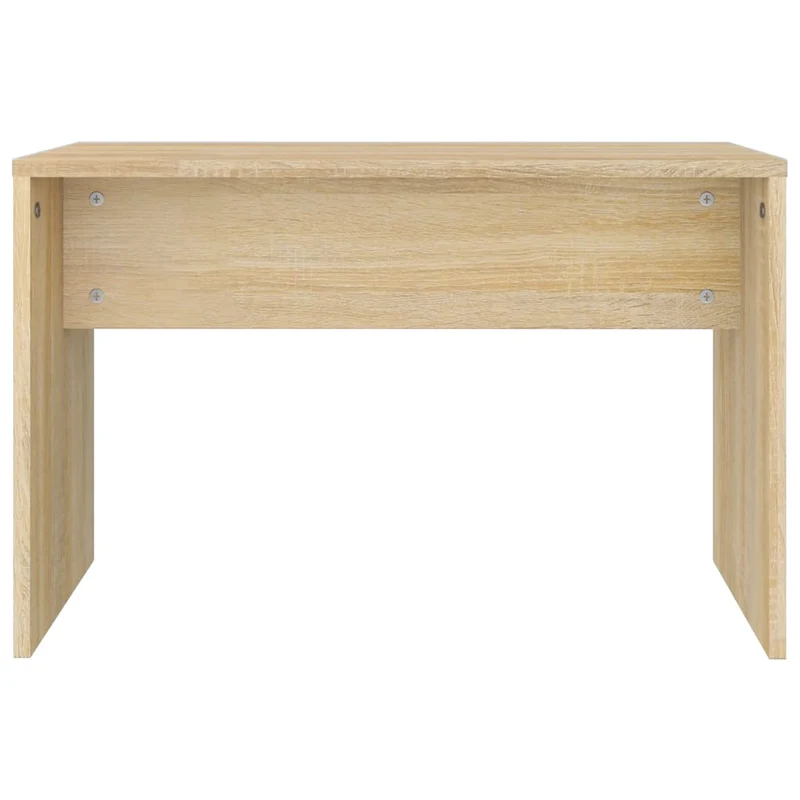 Tabouret de coiffeuse classique couleur chêne sonoma 70 x 35 x 45 cm en bois d'ingénierie DEC024978