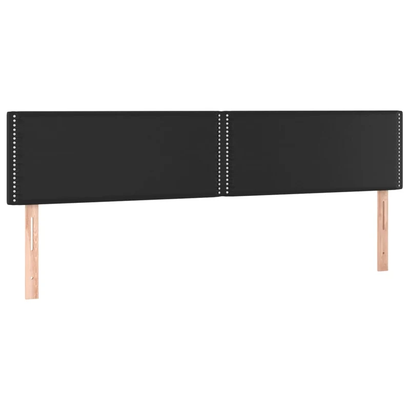 Cadre de lit LED avec sommier tête de lit matelas 180x200cm synthétique noir TDL0209152