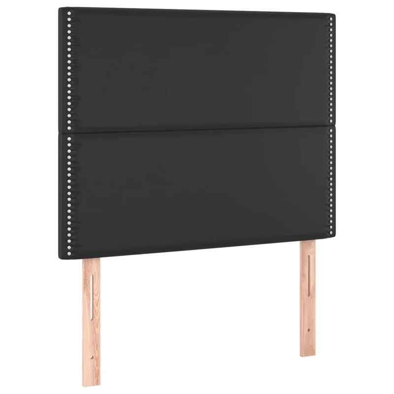 Cadre de lit LED avec sommier tête de lit matelas 90x200 cm synthétique noir TDL0209038