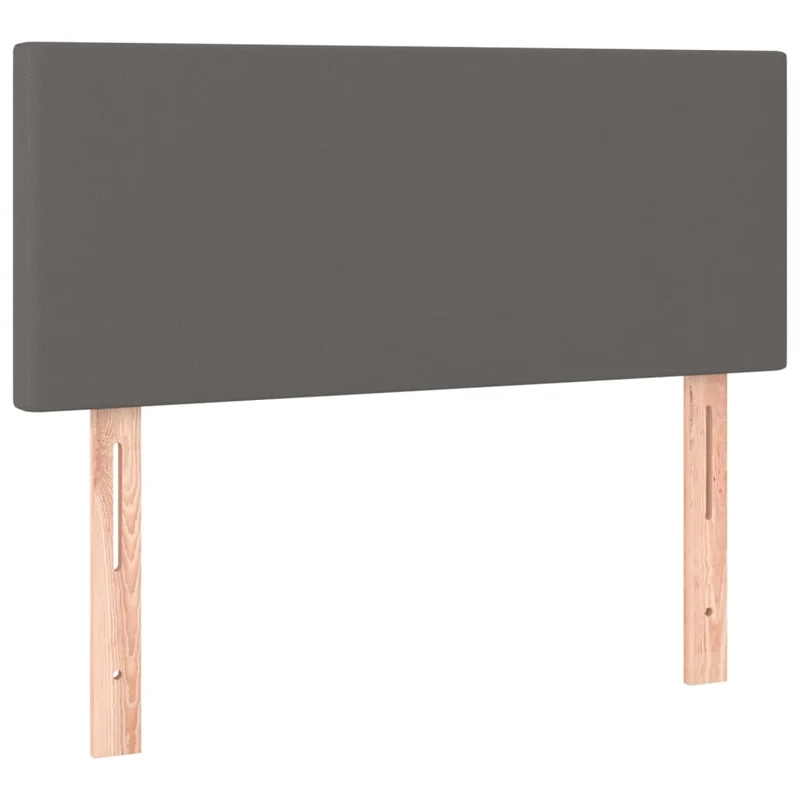 Cadre de lit LED avec sommier tête de lit matelas surmatelas 120x200 cm synthétique gris TDL0207963