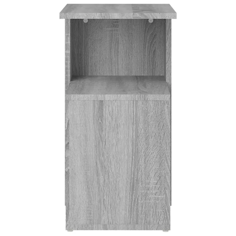 Table d'appoint bout de canapé avec une forme en G 36 x 30 x 56 cm bois d'ingénierie gris DEC032524
