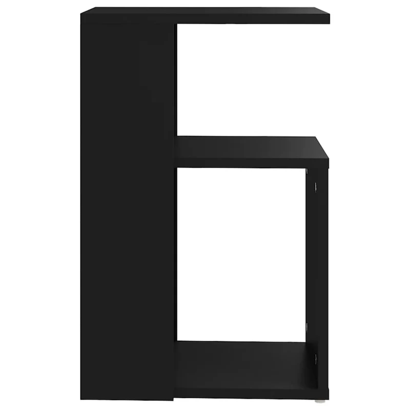 Table d'appoint bout de canapé 36 x 30 x 56 cm bois d’ingénierie noir DEC032478
