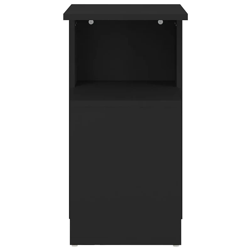 Table d'appoint bout de canapé 36 x 30 x 56 cm bois d’ingénierie noir DEC032478