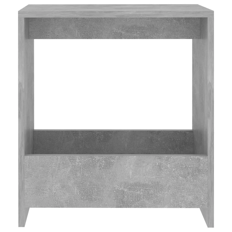 Table d'appoint bout de canapé 50 x 26 x 50 cm bois d'ingénierie couleur gris béton DEC032451