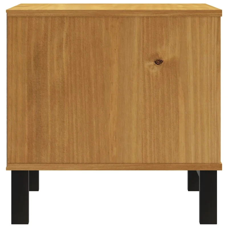 Table d'appoint table de chevet avec tiroir et compartiment 50 x 50 x 50 cm bois de pin marron DEC032437
