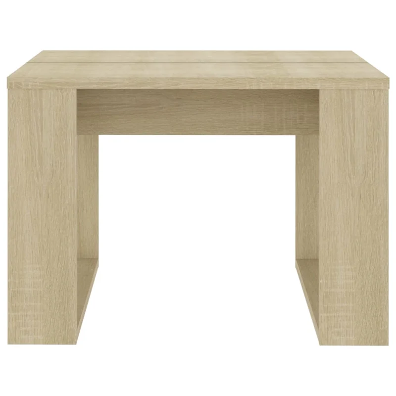 Table d'appoint meuble de salon 50 x 50 x 35 cm bois d’ingénierie couleur chêne DEC032423