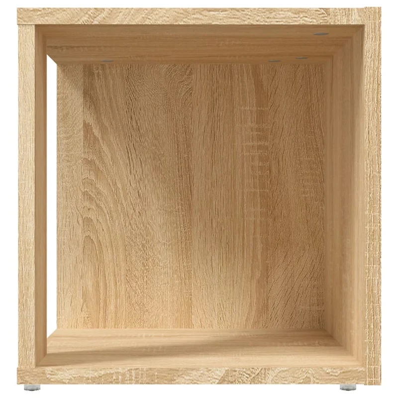 Table d'appoint support de plante meuble d'angle 33 x 33 x 34,5 cm aggloméré brun DEC032410