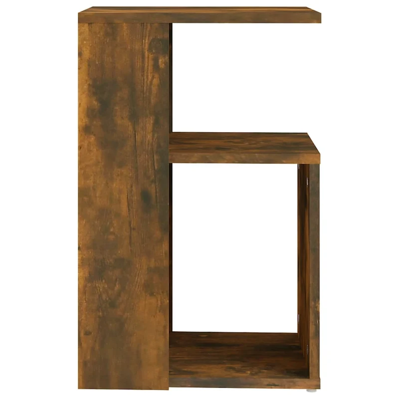 Table d'appoint bout de canapé forme en G 36 x 30 x 56 cm bois d'ingénierie marron DEC032382