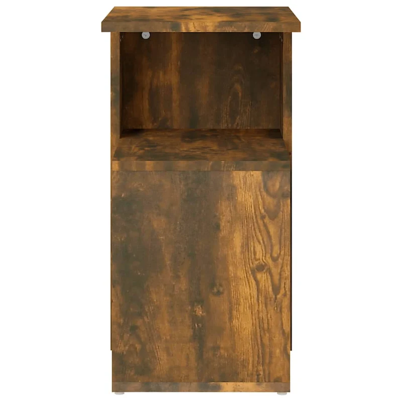 Table d'appoint bout de canapé forme en G 36 x 30 x 56 cm bois d'ingénierie marron DEC032382