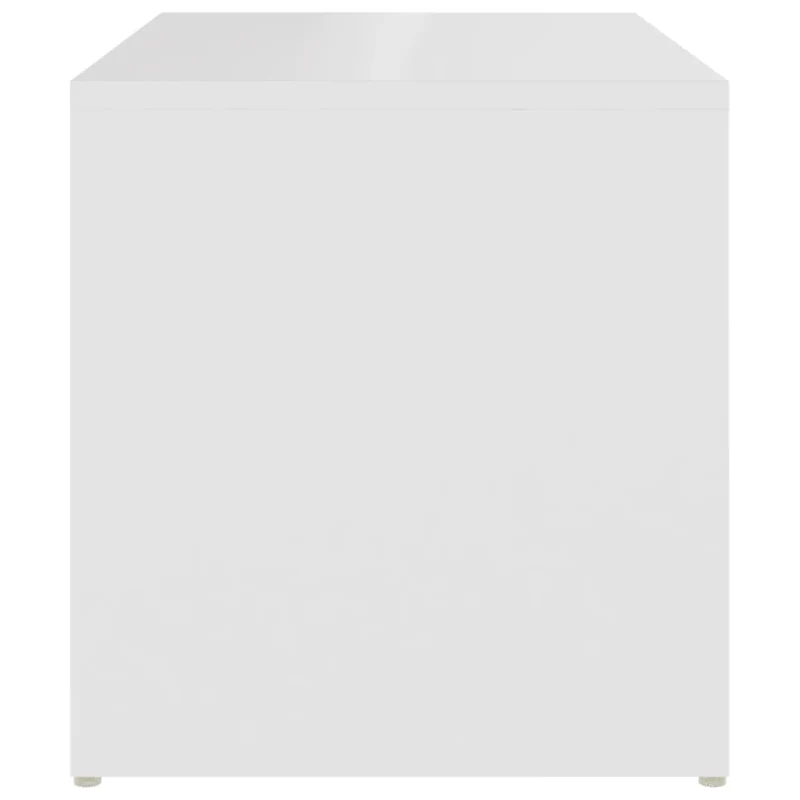 Table d'appoint bout de canapé support plante 59 x 36 x 38 cm bois d'ingénierie blanc DEC032363