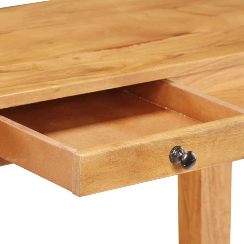 Table d'appoint console d'entrée meuble de salon avec tiroir 100 x 40 x 76 cm bois d'acacia DEC031500