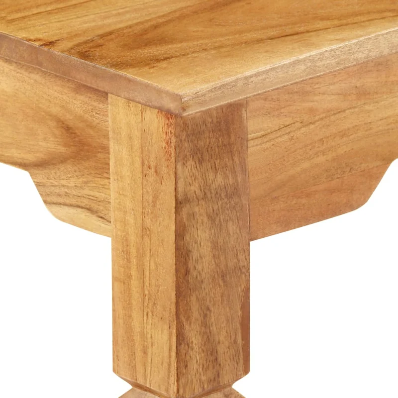 Table d'appoint console d'entrée meuble de salon avec tiroir 100 x 40 x 76 cm bois d'acacia DEC031500