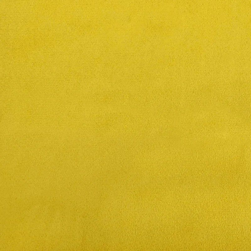 Repose-pieds tabouret 77 x 55 x 31 cm en velours jaune DEC030350