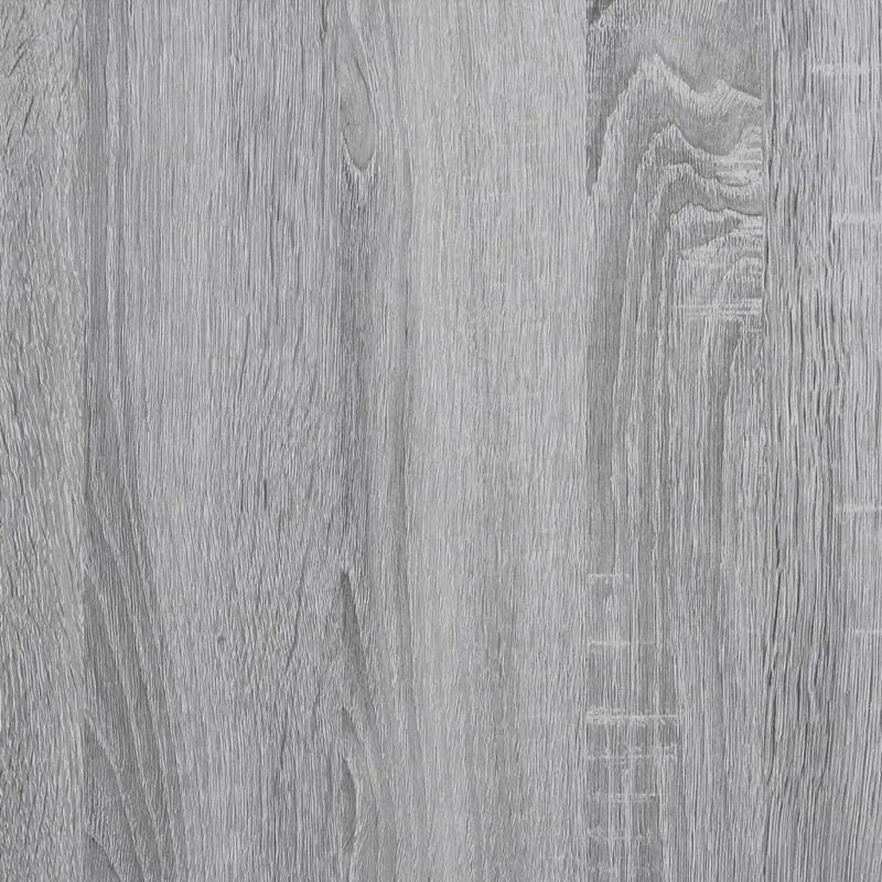 Table console d'entrée fonctionnel et stylé avec étagères 100 x 35 x 90 cm bois d'ingénierie gris DEC032205