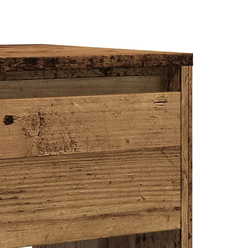 Meuble console d'entrée moderne avec tiroirs 89 x 41 x 76,5 cm bois d'ingénierie marron vieilli DEC032279