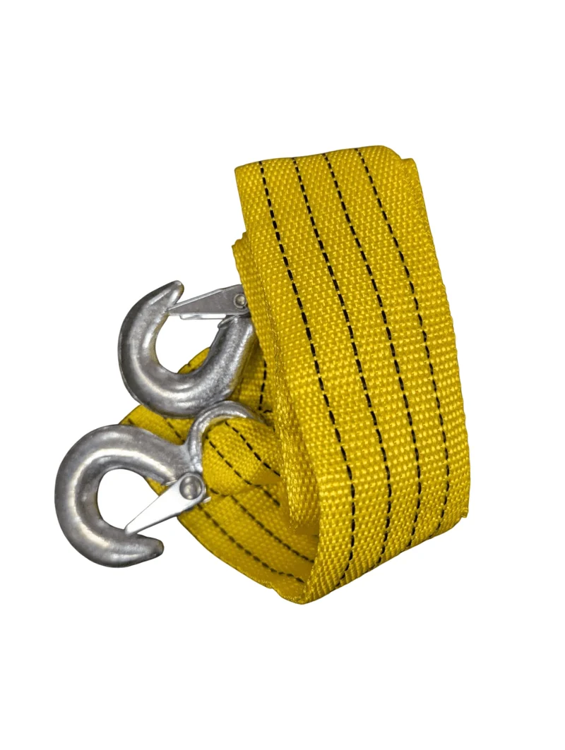 Cable de Remorquage Sangle Corde Long. 4 Mètres Poids 5 Tonnes Traction voiture