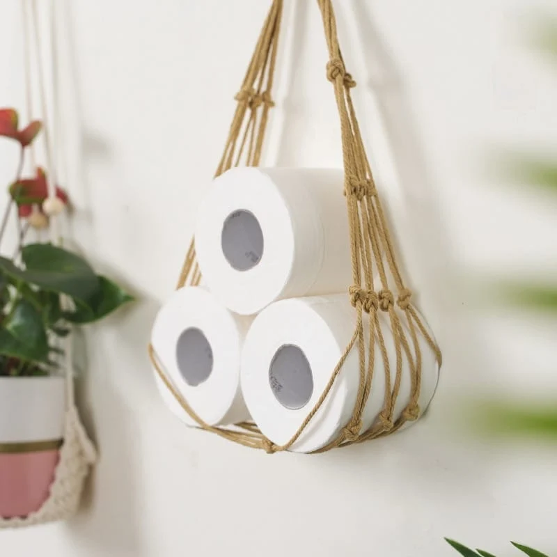 Support nordique suspendu en corde de fibre naturelle