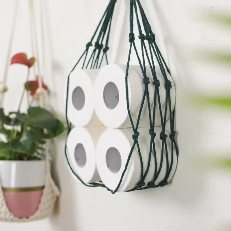 Support nordique suspendu en corde de fibre naturelle