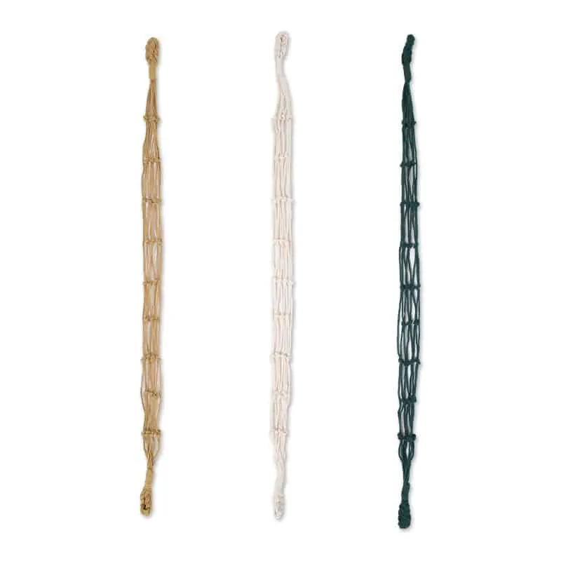 Support nordique suspendu en corde de fibre naturelle