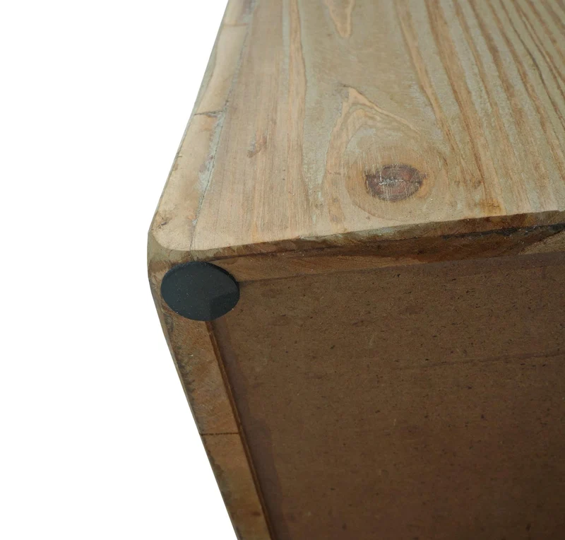 Tabouret de bar avec repose-pieds design rustique industriel en bois massif naturel et MDF 04_0008585