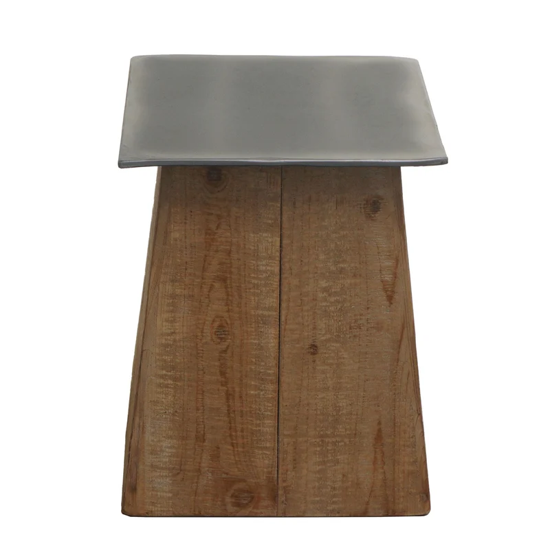 Table d'appoint support de plantes design industrielle en bois et MDF 45 x 36 x 36 cm 04_0008500