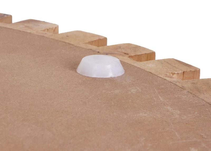 Table d'appoint table de salon support de plantes en bois de sapin et MDF diamètre 51 cm blanc 04_0008505