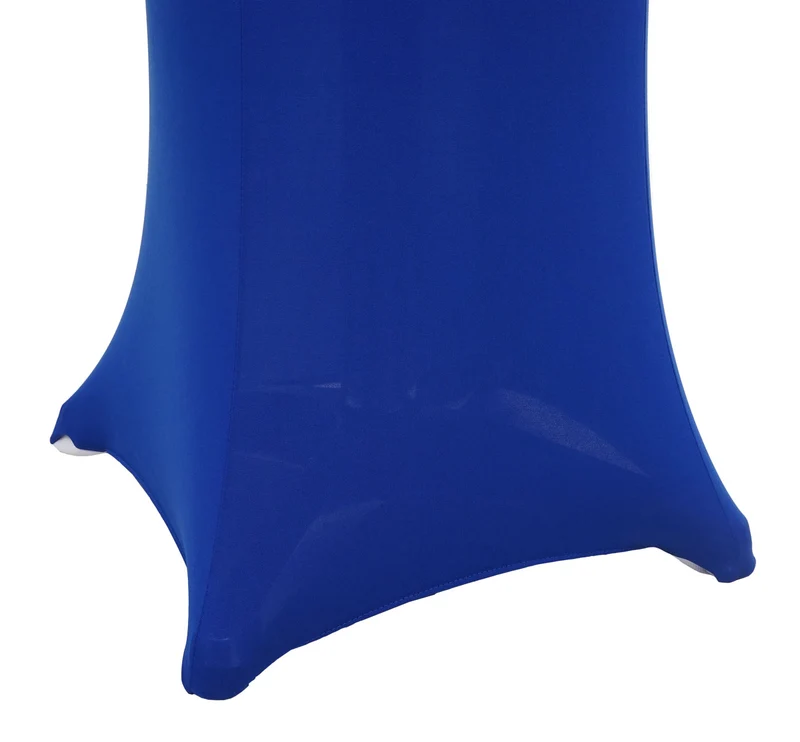 Housse de table de bar extensible diamètre 60 cm bleu 04_0007208