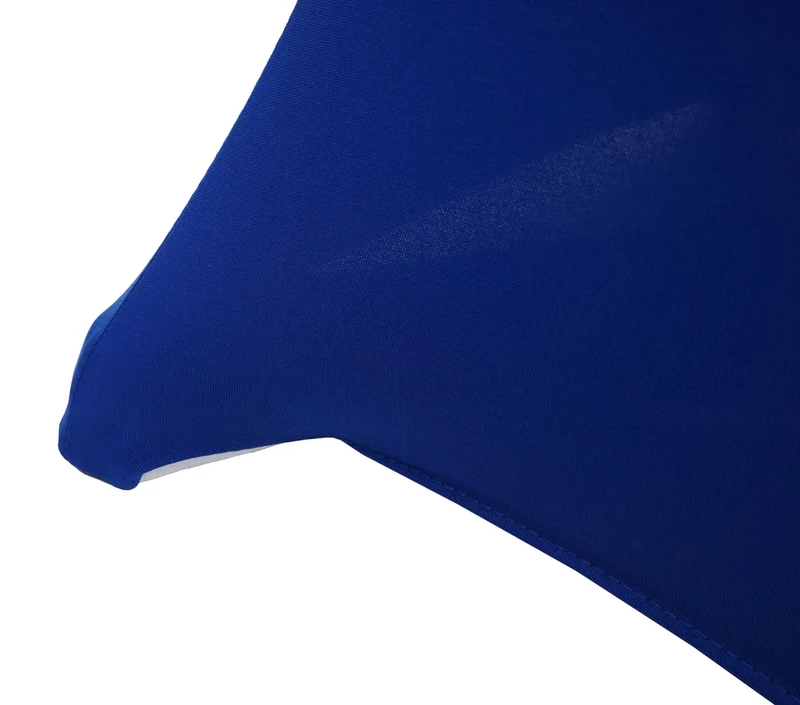 Housse de table de bar extensible diamètre 60 cm bleu 04_0007208