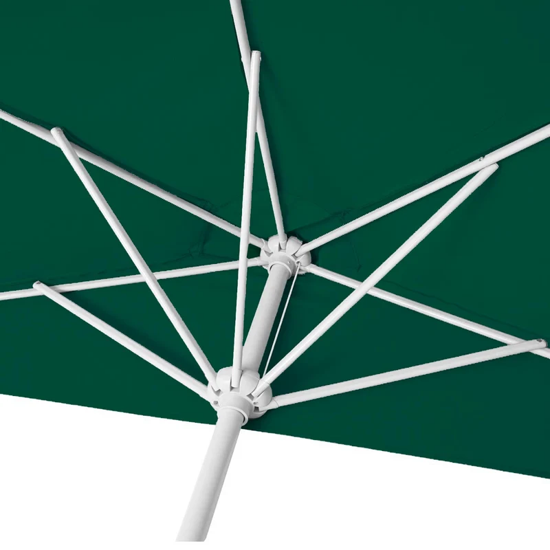 Parasol demi-rond pour balcon uv 50+ polyester/aluminium 3kg 270 cm vert avec pied 04_0007905