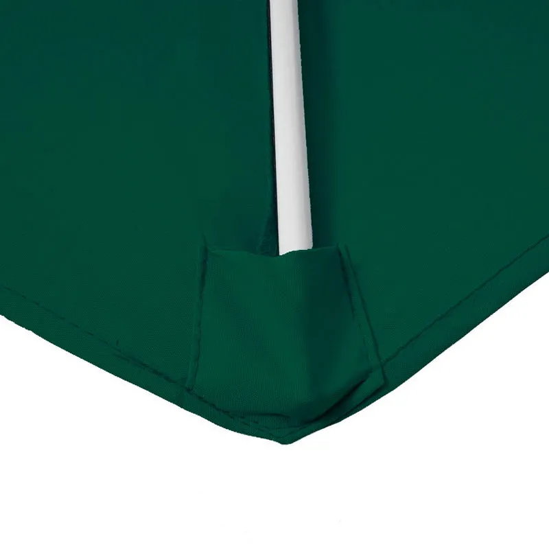 Parasol demi-rond pour balcon uv 50+ polyester/aluminium 3kg 270 cm vert avec pied 04_0007905