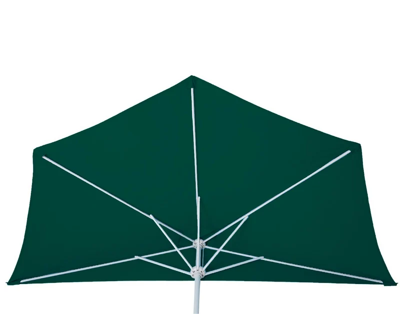 Parasol demi-rond pour balcon uv 50+ polyester/aluminium 3kg 270 cm vert sans pied 04_0007903