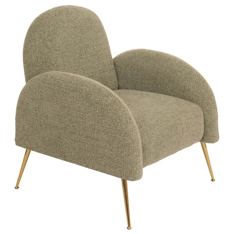 Fauteuil lounge cocktail rétro tissu chenille vert clair rembourrage extra épais de 22 cm 04_0006860