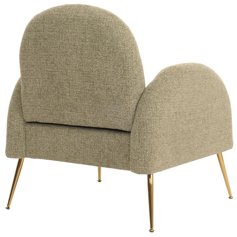 Fauteuil lounge cocktail rétro tissu chenille vert clair rembourrage extra épais de 22 cm 04_0006860