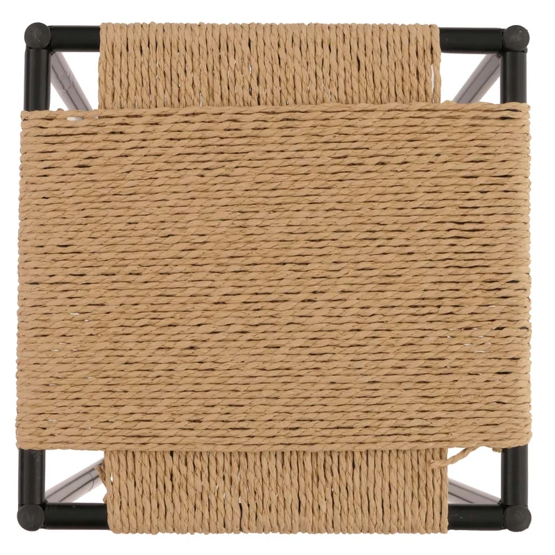 Ensemble de 3 tables à fleurs table d'appoint support à fleurs empilable en fer et corde 04_0006623