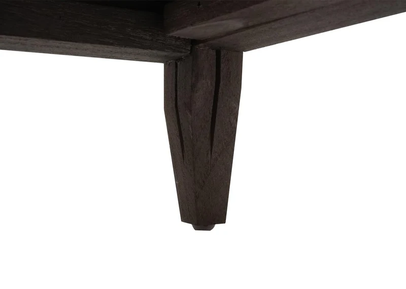 Commode petit meuble à 4 tiroirs 74x30x25 cm aspect vintage gris-marron 04_0006535