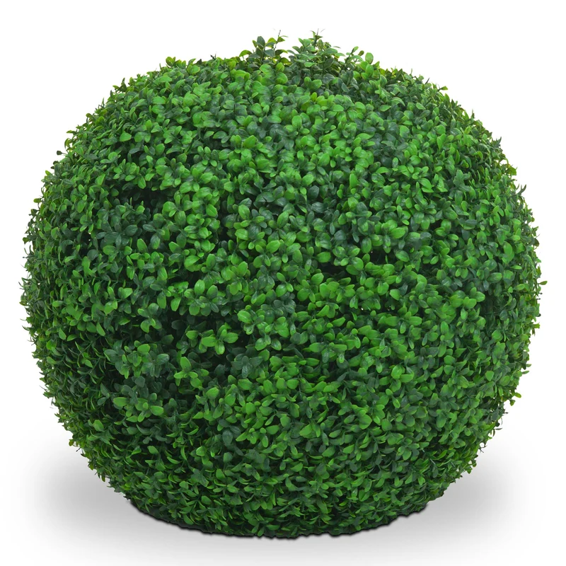 Buis artificiel boule de buis plante décorative diamètre 55 cm vert 04_0006009