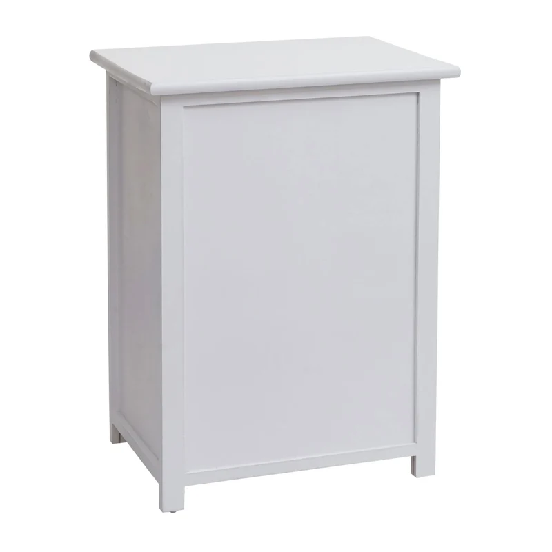 Commode polyvalente armoire avec tiroir 55x39,5x28,5 cm polyrotin marron bois blanc 04_0006503