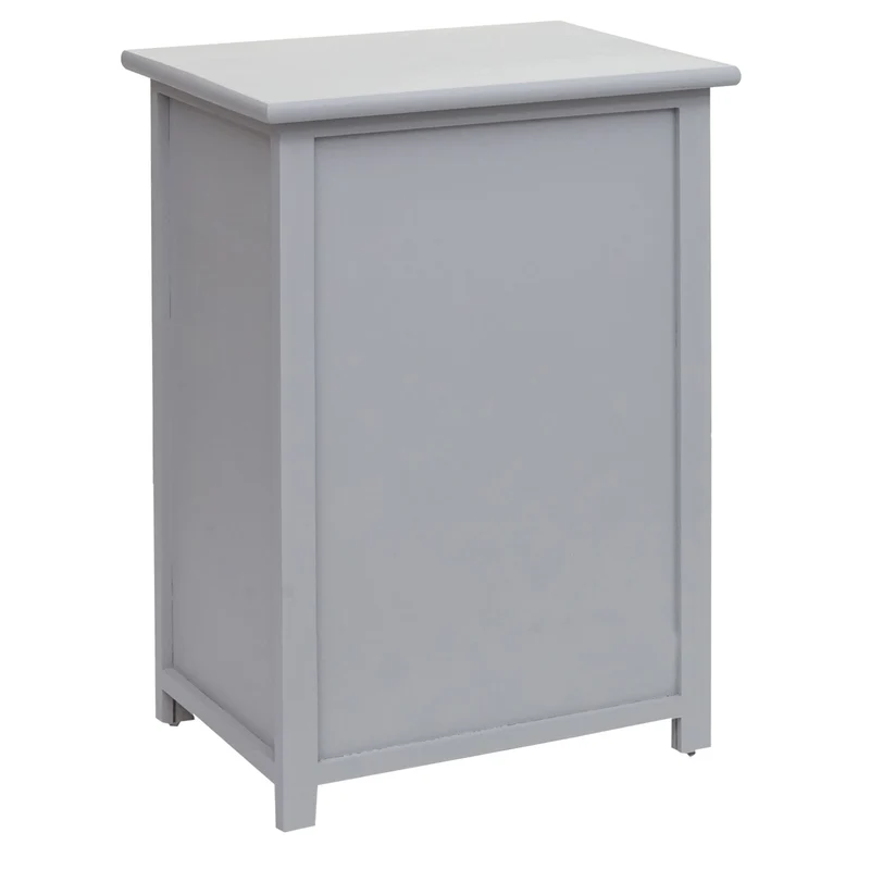 Commode polyvalente armoire avec tiroir 55x39,5x28,5 cm polyrotin marron bois gris foncé 04_0006502