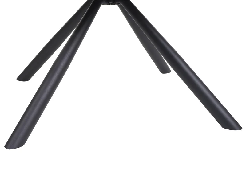 Chaise de salle à manger fauteuil rotatif en tissu/textile crème cadre trépied en métal 04_0006329
