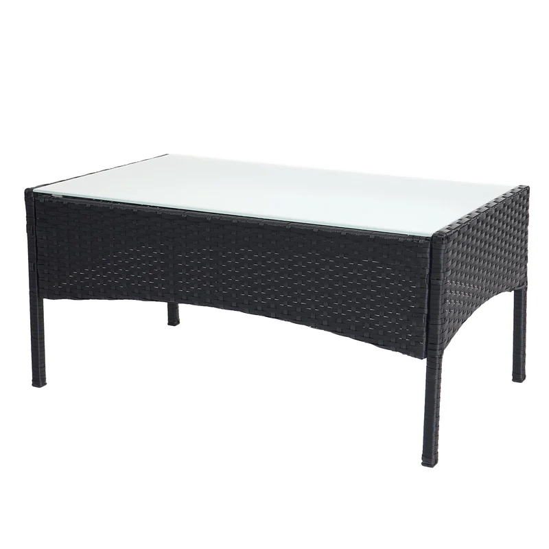 Salon de jardin en polyrotin avec fauteuils bancs et table anthracite coussin anthracite 04_0005727