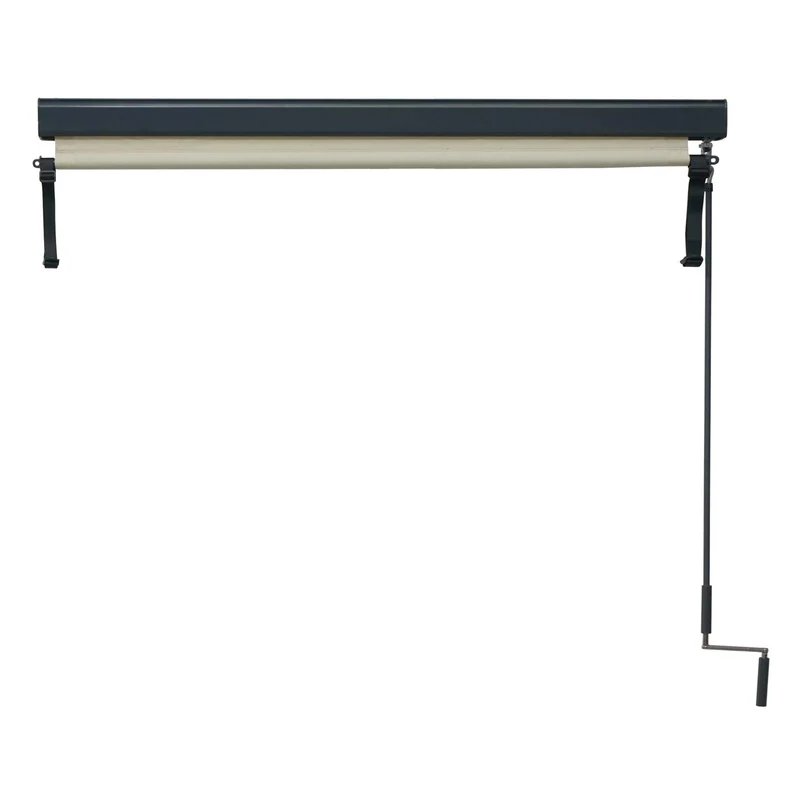 Store enrouleur de fenêtre uuvent vertical brise-vue protection UV 50 250 x 180 cm crème-beige 04_0005775