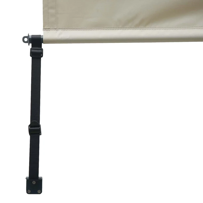 Store enrouleur de fenêtre uuvent vertical brise-vue protection UV 50 250 x 180 cm crème-beige 04_0005775