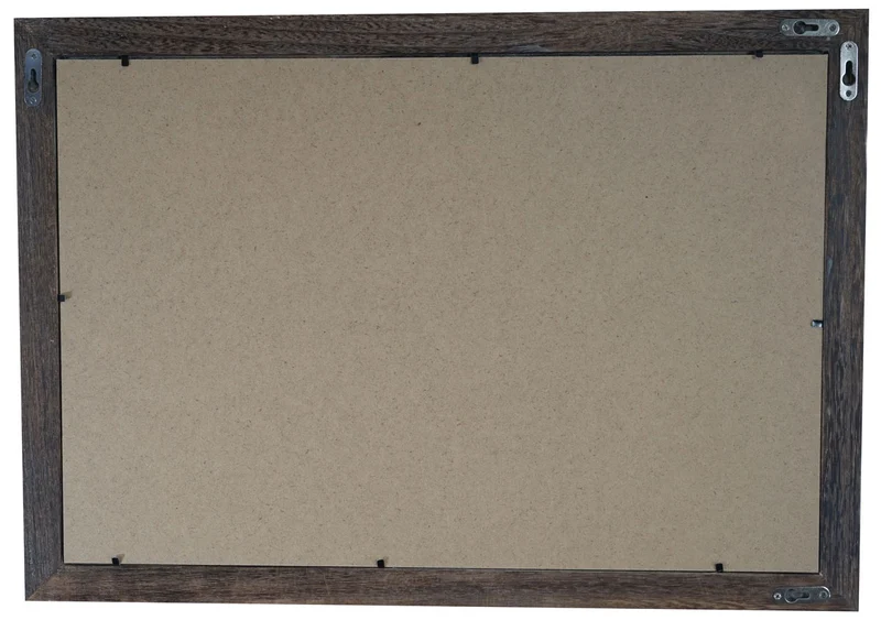 Cadre photo mural pour format photo 41x61 cm aspect vintage rustique en bois de pin marron 04_0006098