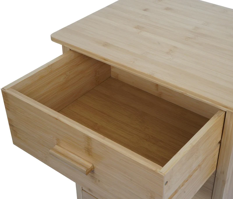 Commode en bambou étagère 5 tiroirs 100x50x40 cm 04_0006493